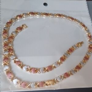 Stainless Steel Rose Gold Gold Tone And Silver Would Not Ternish Elegant Set New